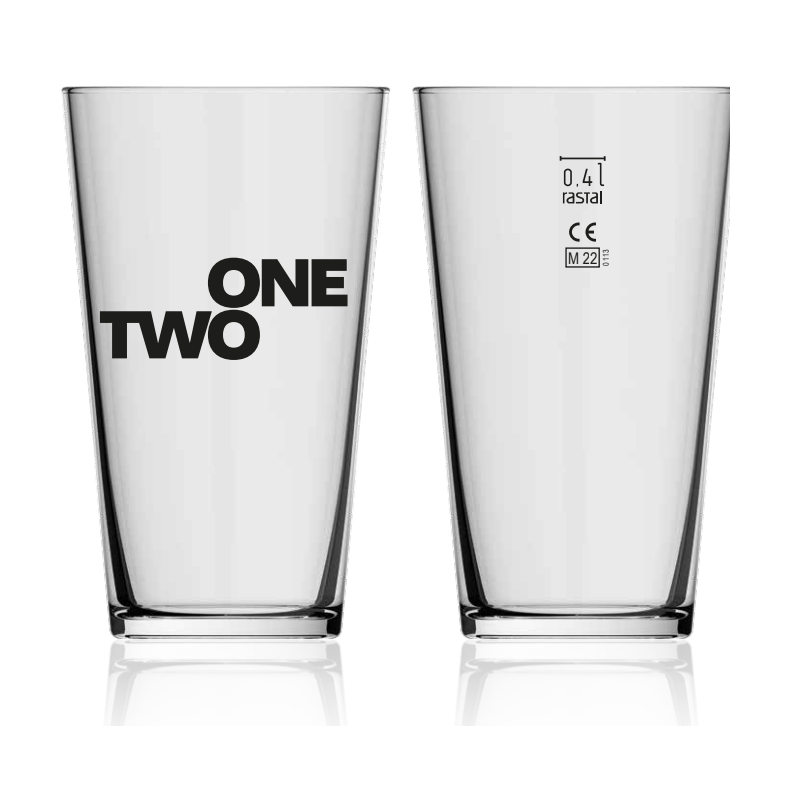 OneTwo Conical 40 cL Glass